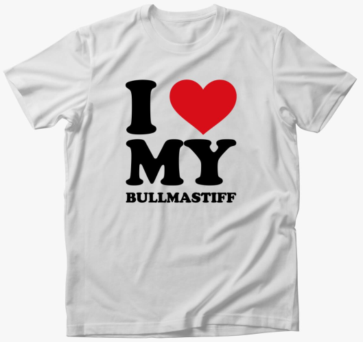 I love my bullmastiff póló