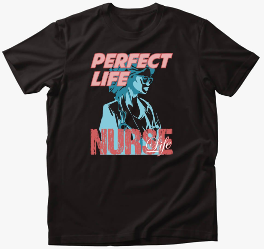 Nővér mintás póló