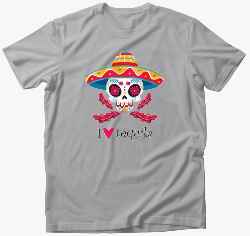 Vicces Póló Mexikói Stílusban a Tequilát kedvelőknek