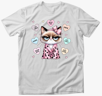 Grumpy cat girl póló