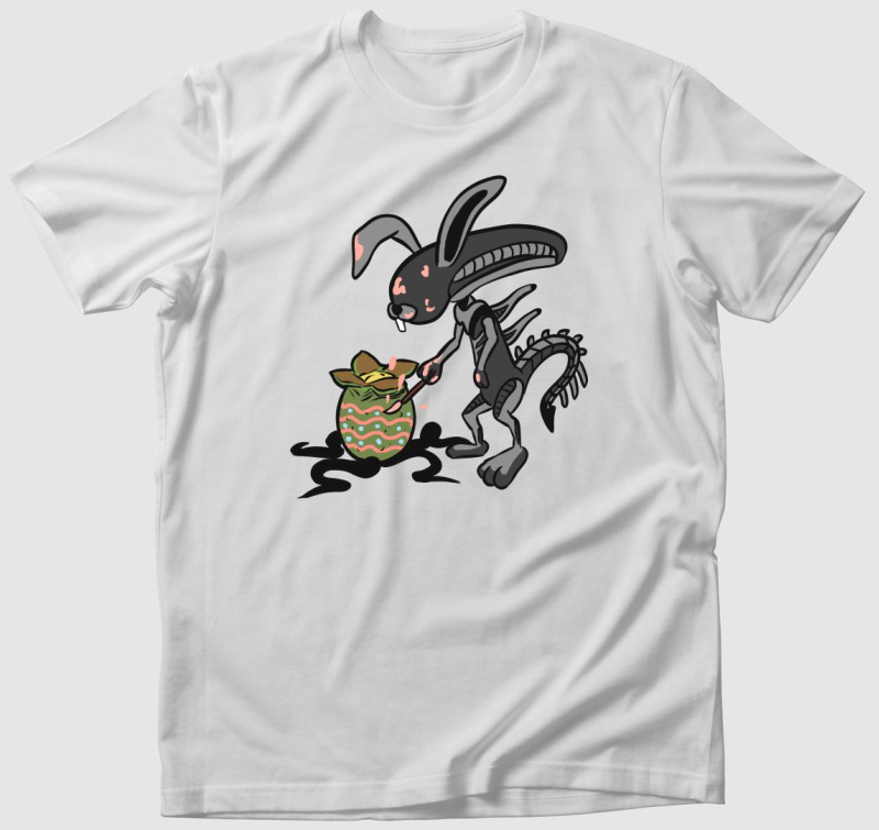 Alien húsvéti nyuszis póló