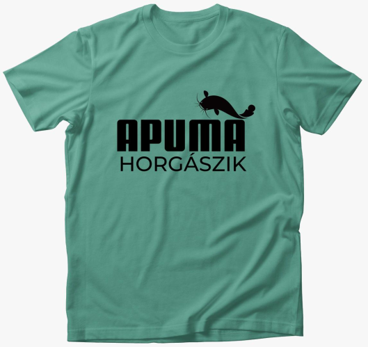 Apuma horgászik póló