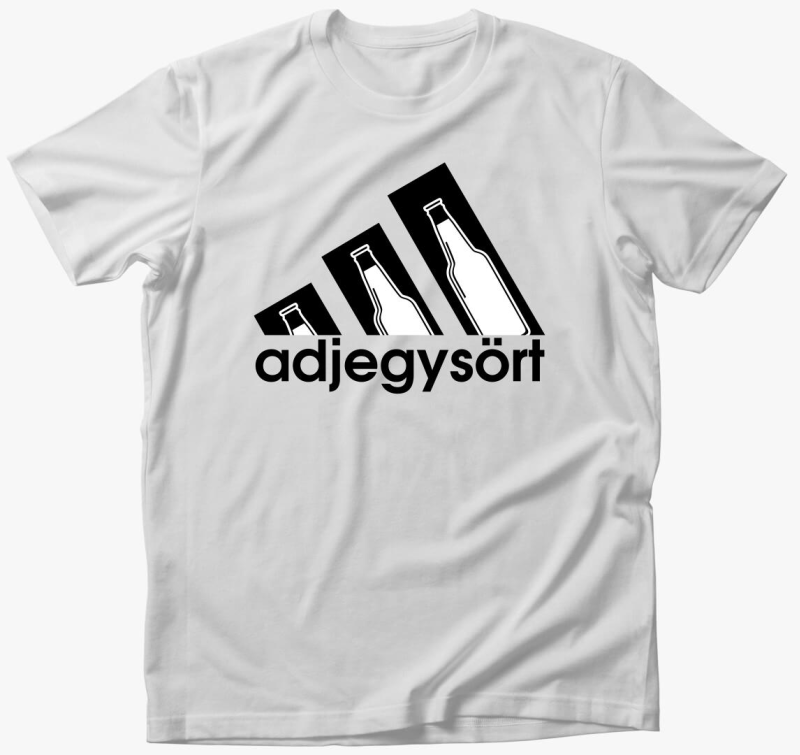 Adjegysört vicces márkaparódia póló