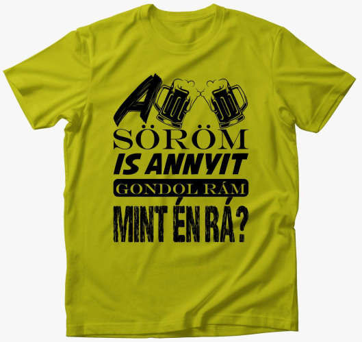 Sör gondolat póló