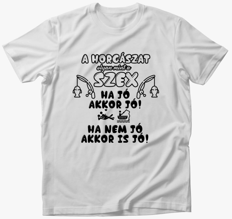 A horgászat olyan, mint a szex póló