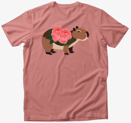 Rose capybara póló