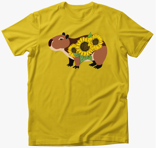 Napraforgós capybara póló