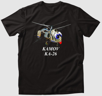  Ka-26 karikatúra fehér felirattal póló