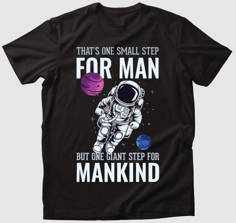 Neil Armstrong idezetes asztronautás póló