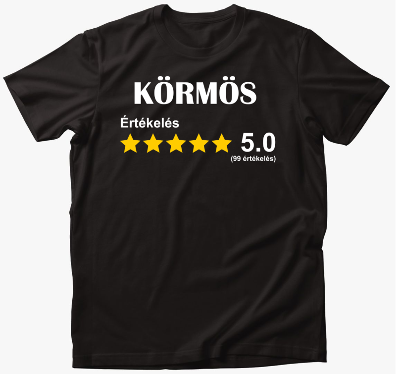 Körmös értékelős póló