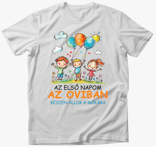 Az első napom az oviban póló...