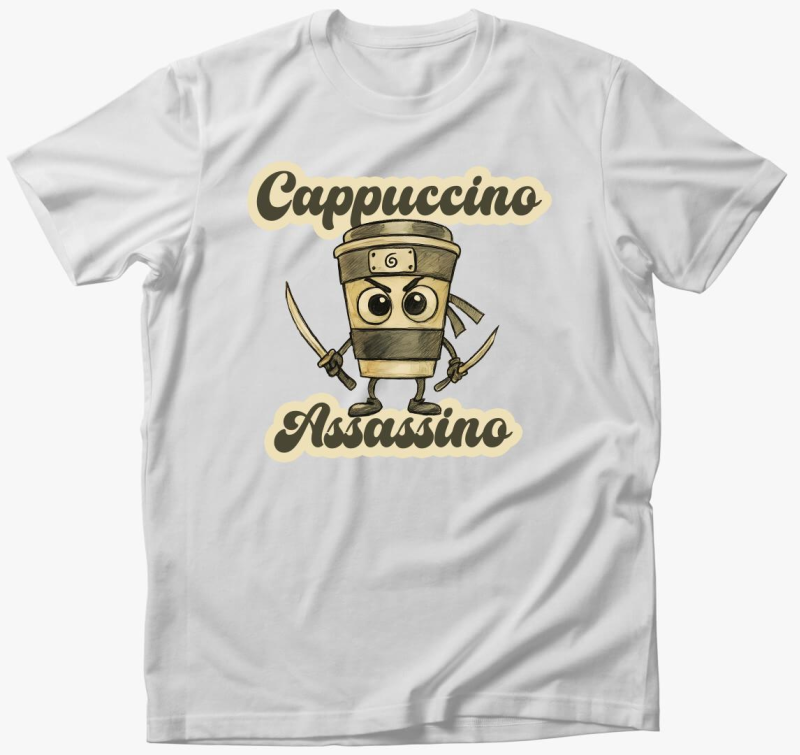Cappuccino Assassino brainrot póló
