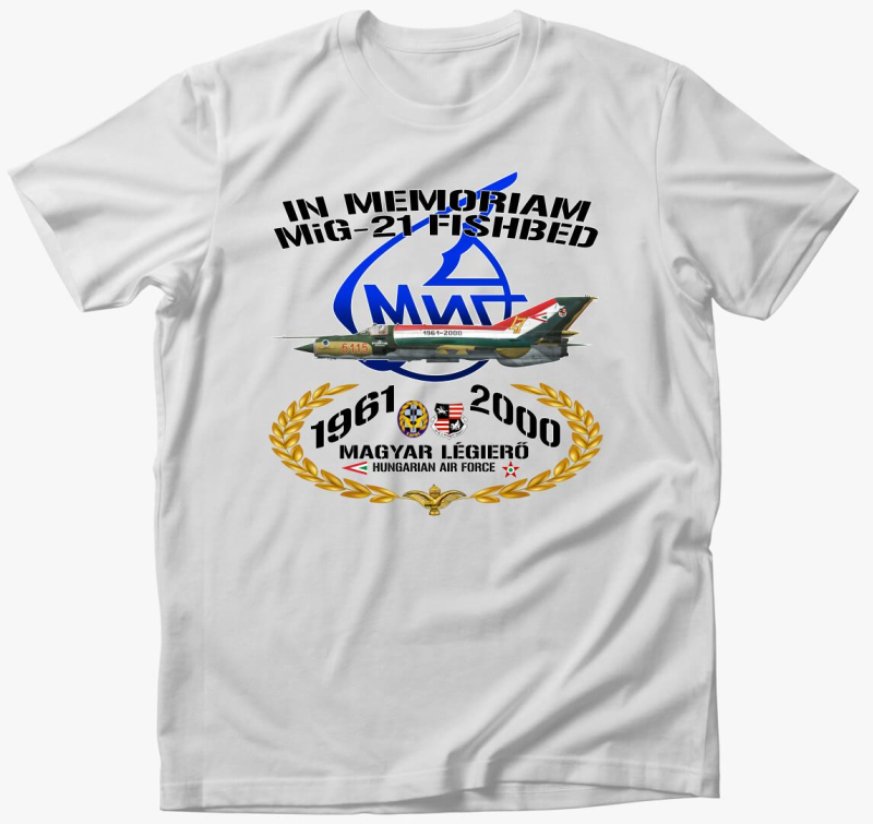 In Memoriam MiG-21 3 póló