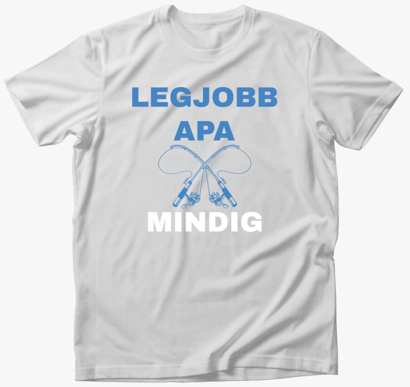 Legjobb apa mindig horgász póló