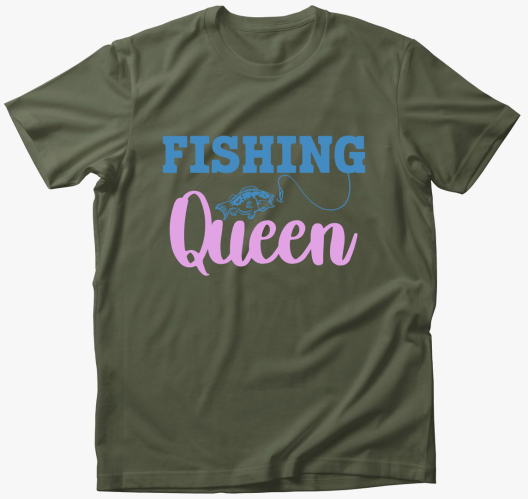 Fishing queen horgász póló
