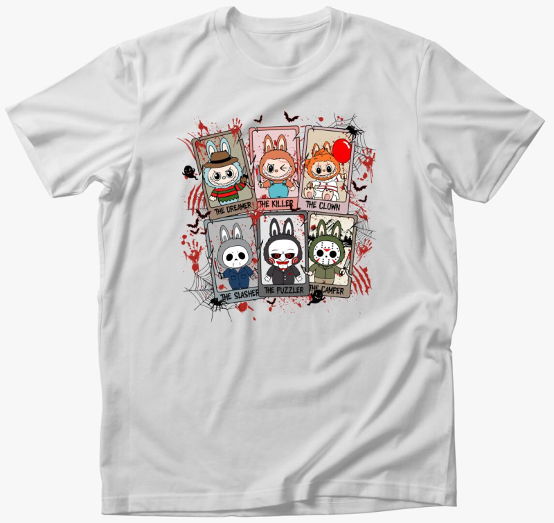 Halloween Labubu karakterek póló