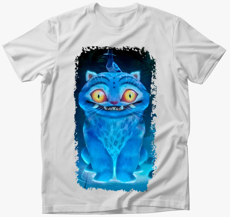 Huntrix tigris és madár póló