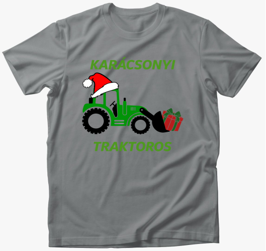 Karácsonyi traktoros póló