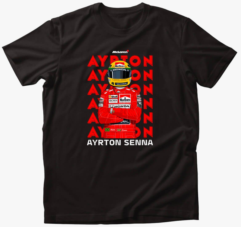 Ayrton Senna Feliratos póló
