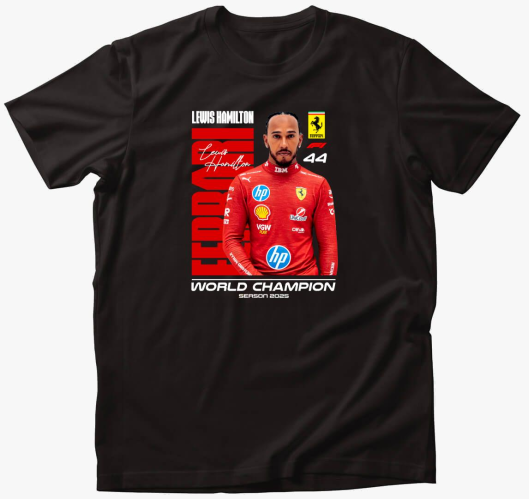 Lewis Hamilton Ferrari póló