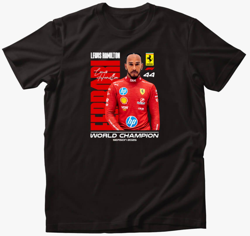 Lewis Hamilton Ferrari póló