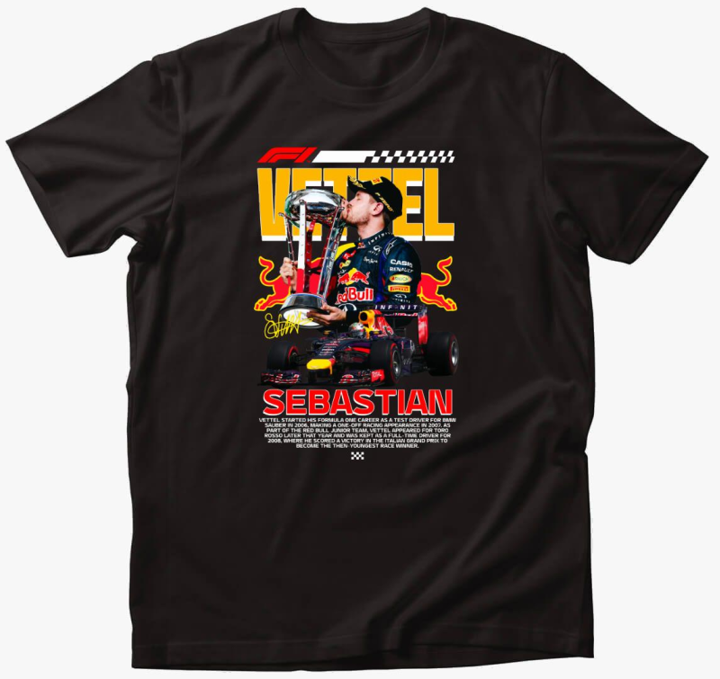 Sebastian Vettel Bajnok póló