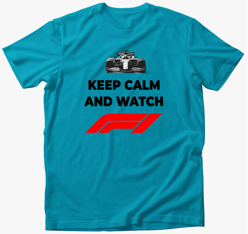 Keep calm and watch F1 póló