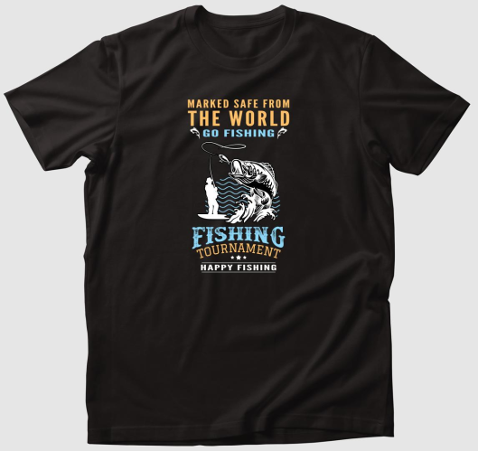 Boldog horgászatot póló