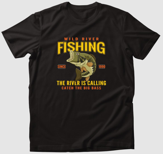 Horgászatra hív a folyó póló...