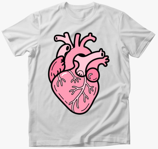 Pink Anatomy Heart póló