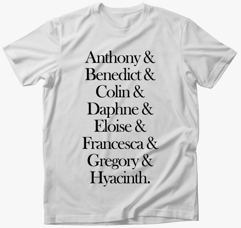 Bridgerton nevek póló
