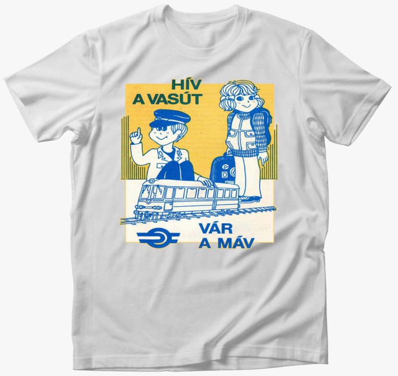 Hív a vasút, vár a MÁV Retro Poszter Póló