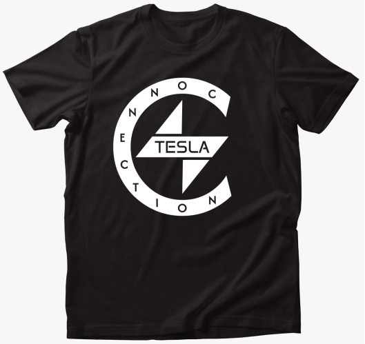 TeslaConnection Fehér logós pó...