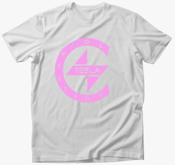 TeslaConnection Rózsaszín póló