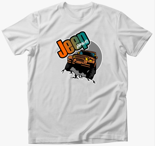 Jeep forever mintás póló