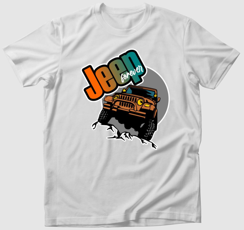 Jeep forever mintás póló