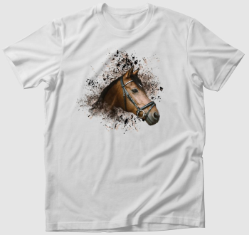 Barna ló arckép póló