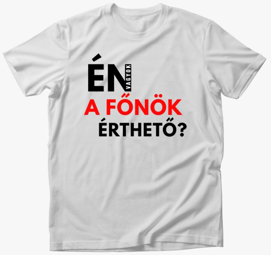 Én vagyok a főnök v2 póló