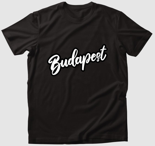 Budapest felirat póló