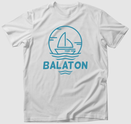 Világoskék Balaton póló