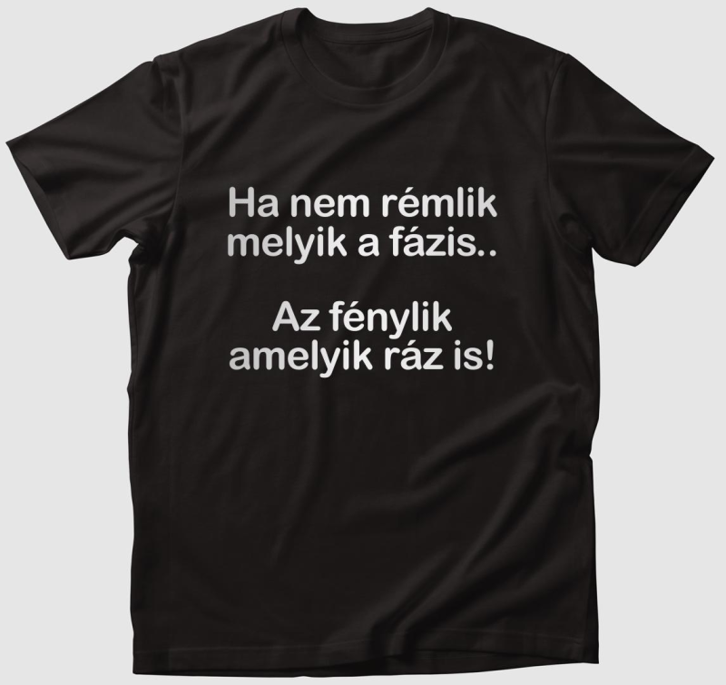 Ha nem rémlik melyik a fázis póló