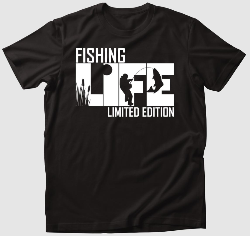 Fishing life mintás póló