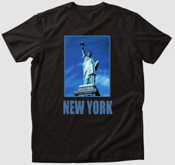 New York kék  póló