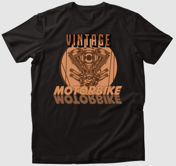 Vintage Motorbike mintás póló