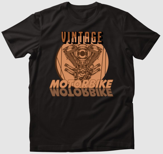 Vintage Motorbike mintás póló...