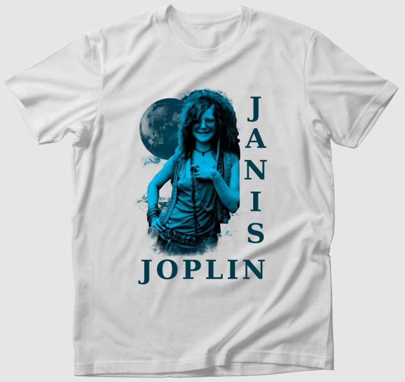 Janis Joplin kék portré póló