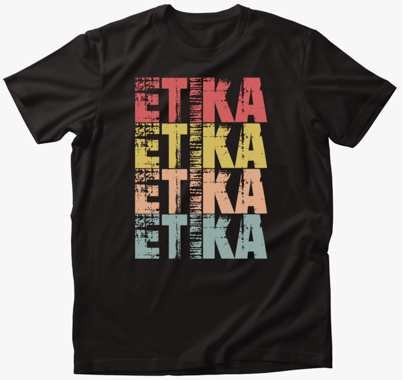 Etika feliratos póló