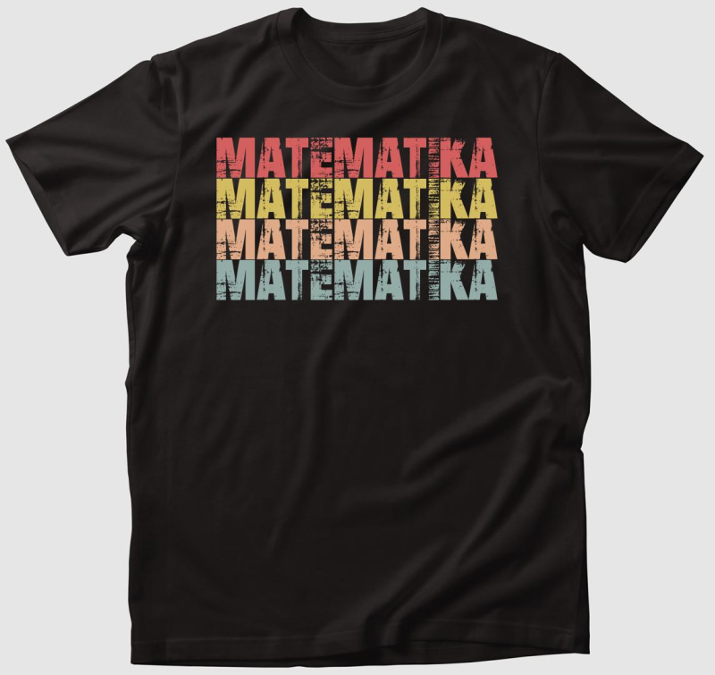 Matematika feliratos póló