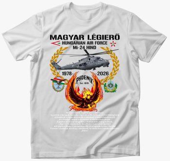 Mi-24 emlék ima fehér szöveg póló