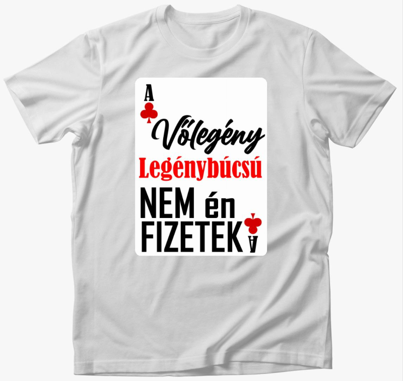 Legénybúcsús kártyás Vőlegény póló